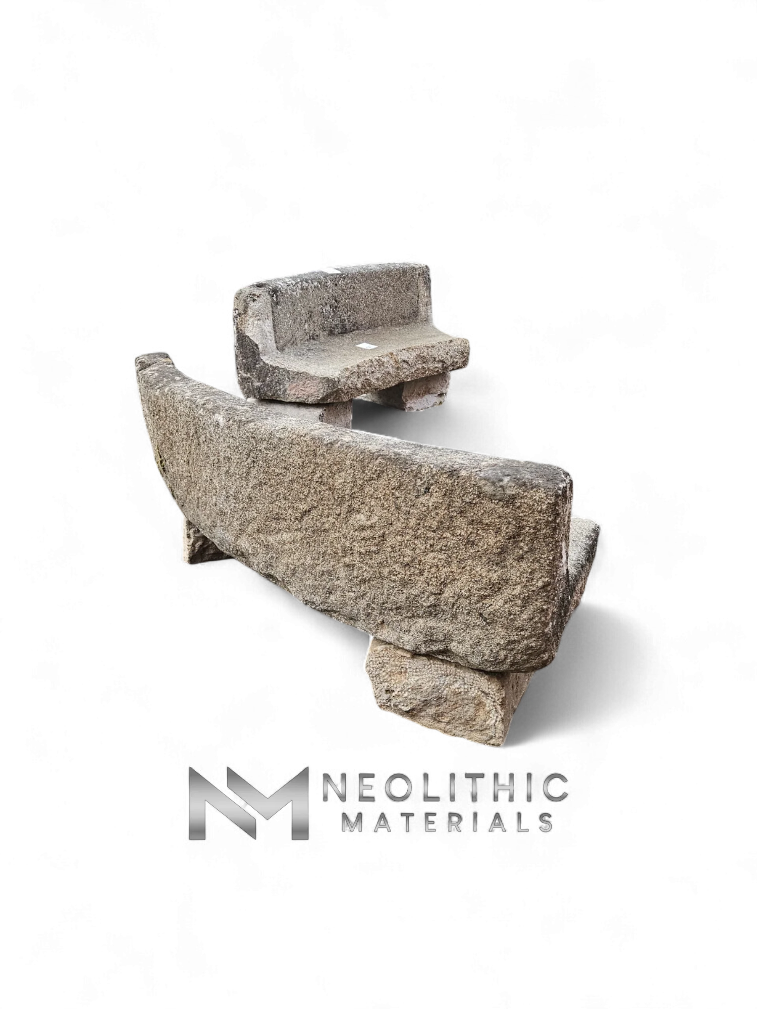 French Antique Granite Stone Mill used as Bench - Image 3